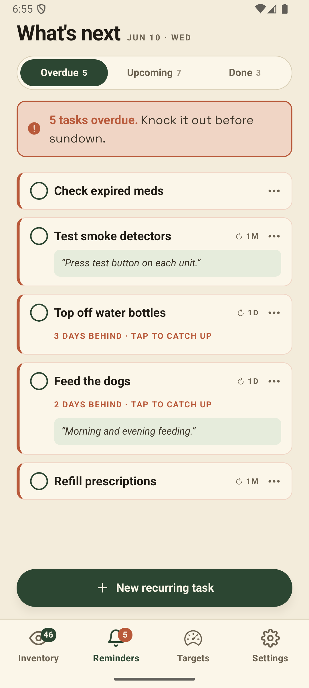 BeaglePrep reminders